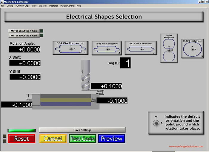 Electrical Shapes Mach3 Add-ons